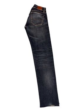 Ralph Lauren Women's Skinny Jeans - Dark Indigo with Brown Patch